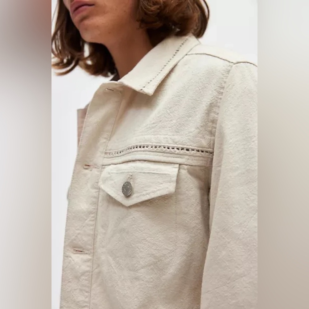 BDG Cropped Canvas Trucker Jacket - Picture 2 of 12